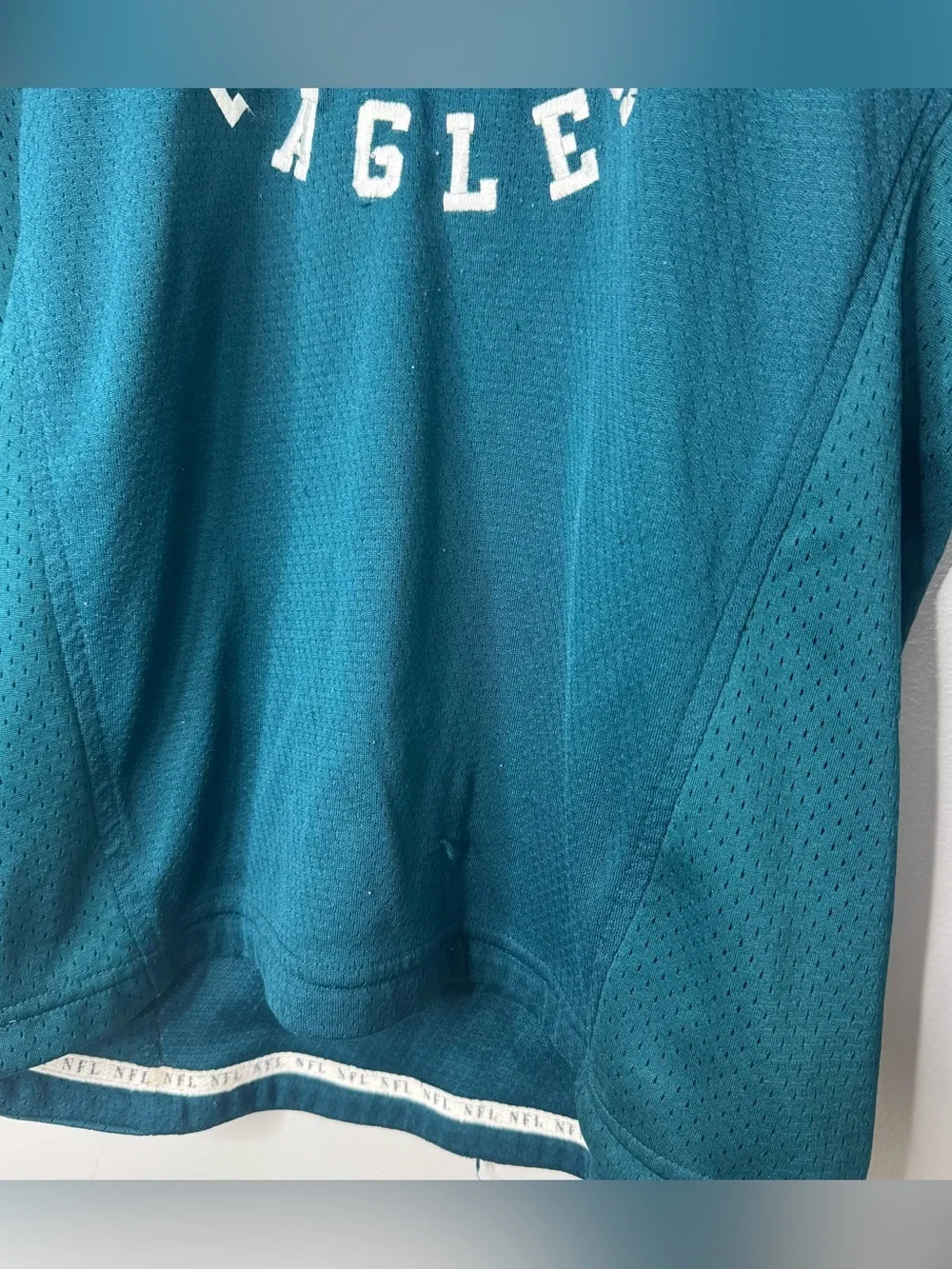 Philadelphia Eagles Kids Mesh Long Sleeve Jersey Shirt Med